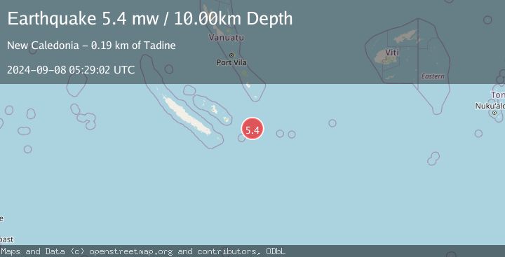 Map of SOUTHEAST OF LOYALTY ISLANDS