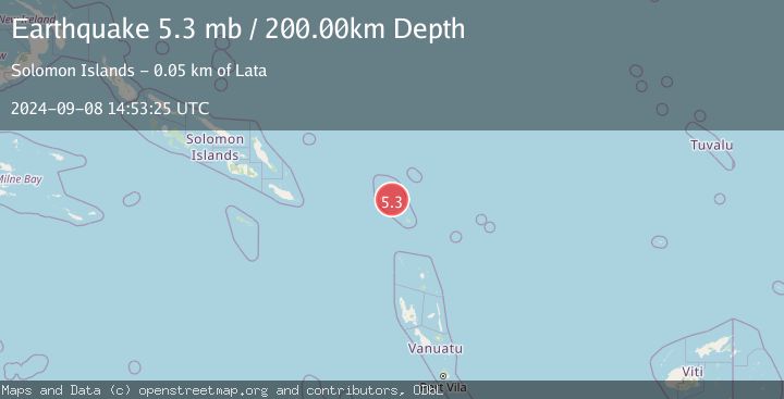 Map of SANTA CRUZ ISLANDS