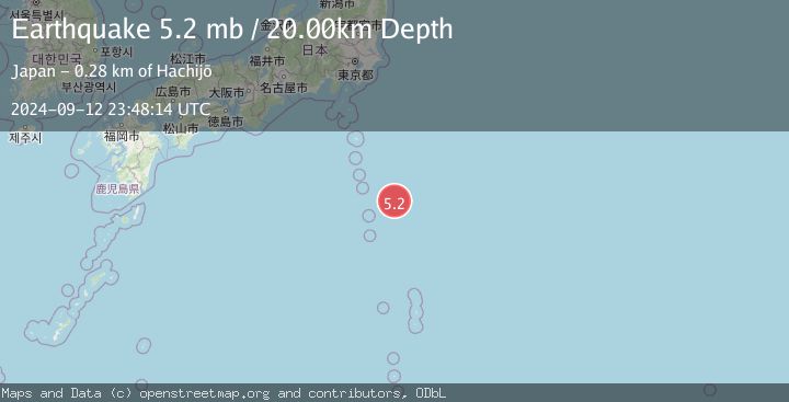 Map of IZU ISLANDS, JAPAN REGION