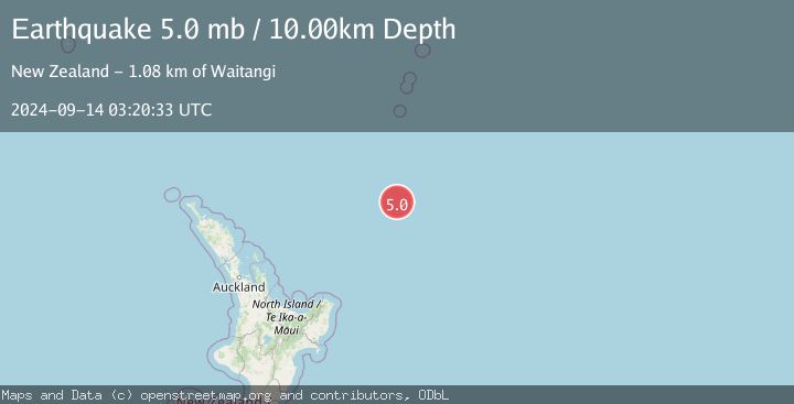 Map of SOUTH OF KERMADEC ISLANDS