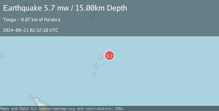 Map of KERMADEC ISLANDS REGION