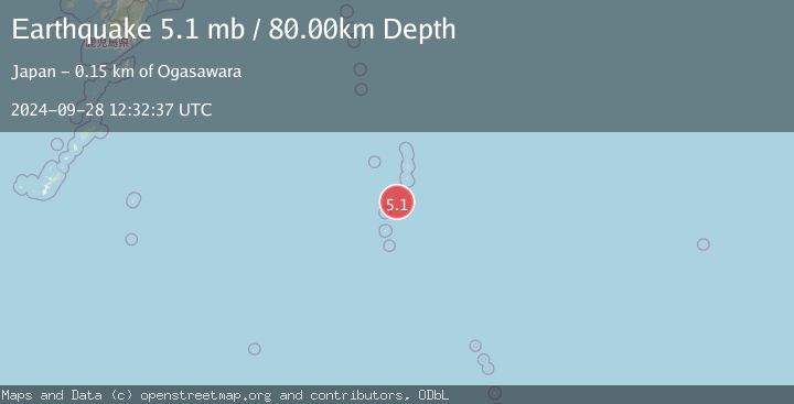 Map of VOLCANO ISLANDS, JAPAN REGION