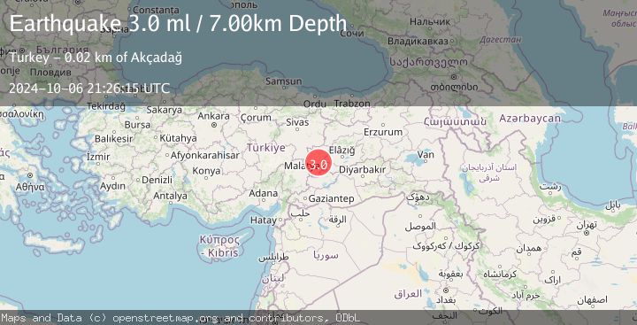 Map of EASTERN TURKEY