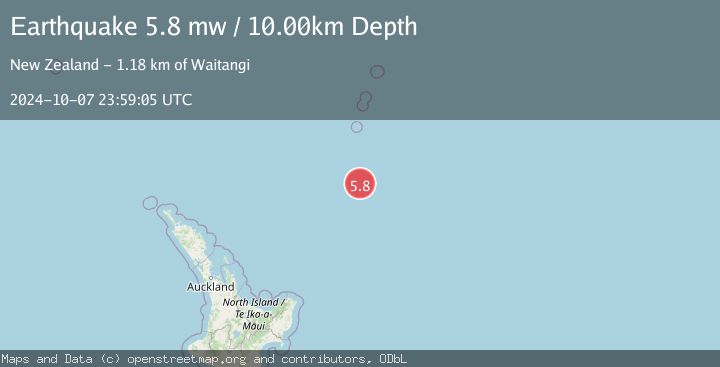 Map of SOUTH OF KERMADEC ISLANDS