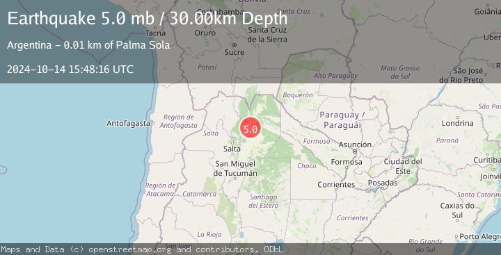 Map of JUJUY, ARGENTINA
