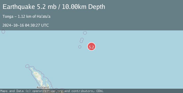 Map of KERMADEC ISLANDS REGION