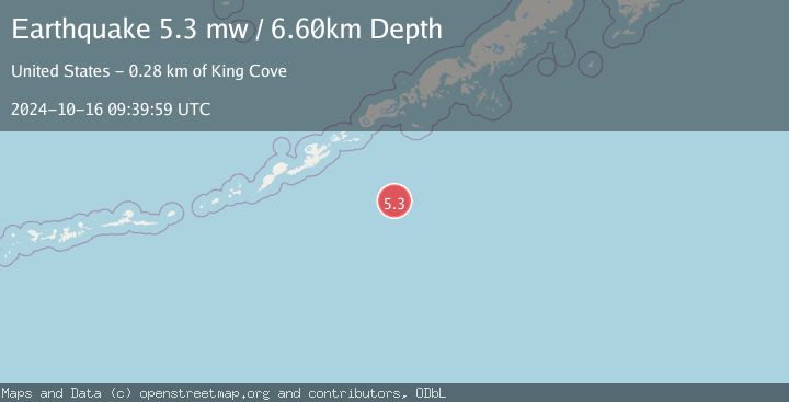 Map of SOUTH OF ALASKA
