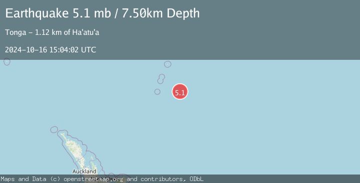 Map of KERMADEC ISLANDS REGION