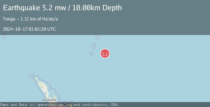 Map of KERMADEC ISLANDS REGION