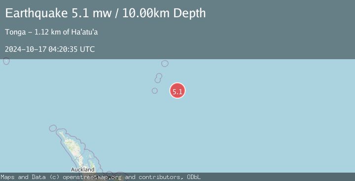 Map of KERMADEC ISLANDS REGION