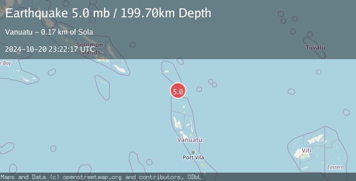 Map of SANTA CRUZ ISLANDS