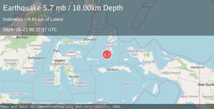 Map of KEPULAUAN OBI, INDONESIA