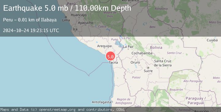 Map of SOUTHERN PERU
