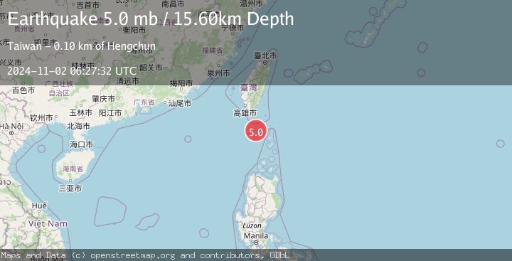 Map of TAIWAN REGION