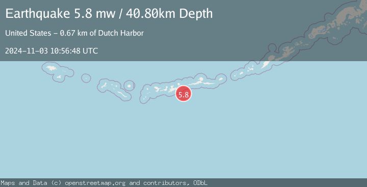 Map of ANDREANOF ISLANDS, ALEUTIAN IS.