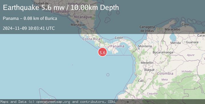 Map of SOUTH OF PANAMA