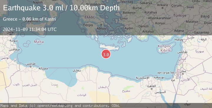 Map of CRETE, GREECE