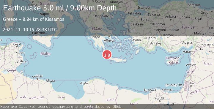 Map of CRETE, GREECE