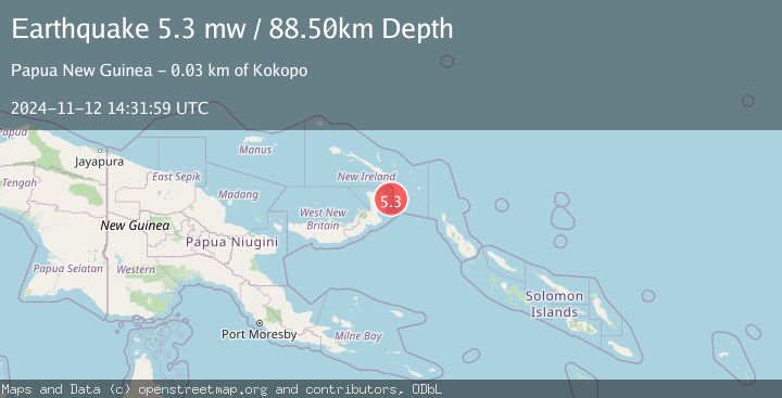 Map of NEW BRITAIN REGION, P.N.G.
