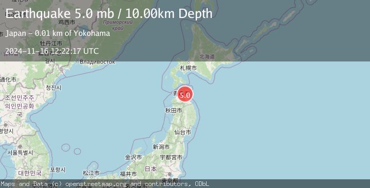 Map of HOKKAIDO, JAPAN REGION