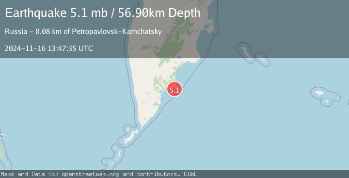 Map of NEAR EAST COAST OF KAMCHATKA