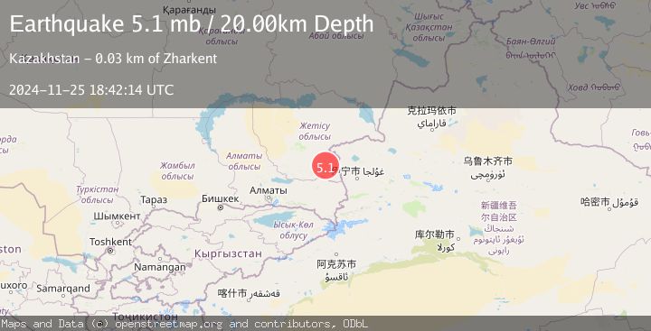 Map of EASTERN KAZAKHSTAN
