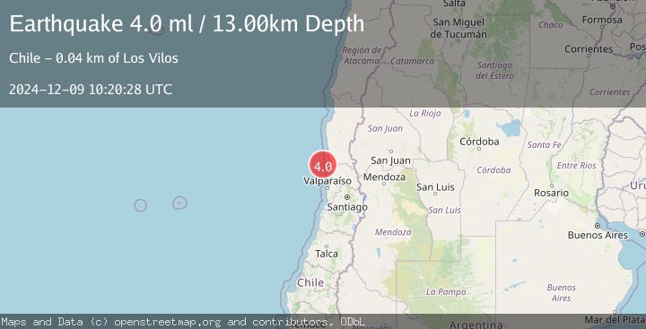 Map of OFFSHORE COQUIMBO, CHILE