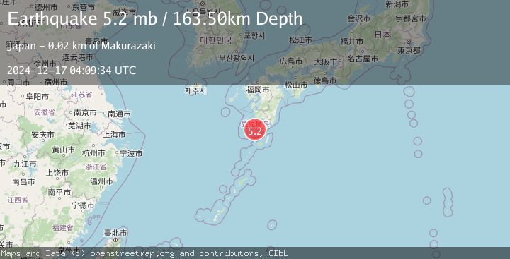 Map of KYUSHU, JAPAN