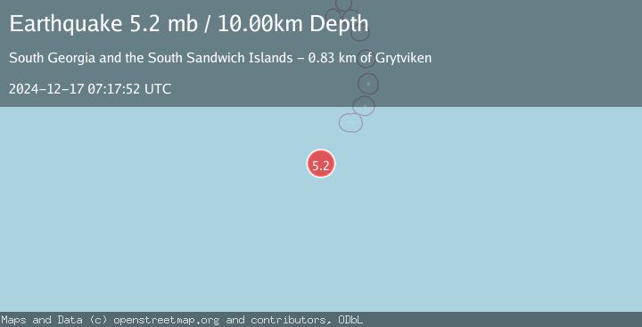 Map of SOUTH SANDWICH ISLANDS REGION