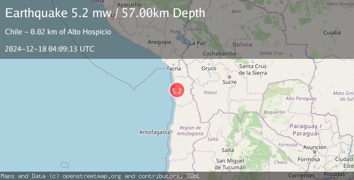 Map of TARAPACA, CHILE