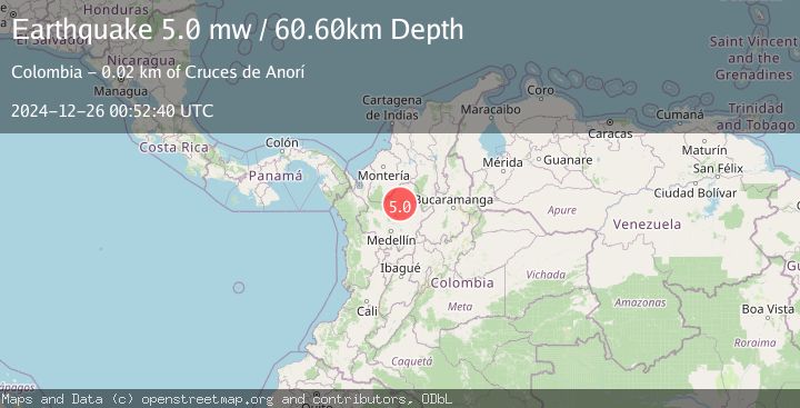Map of NORTHERN COLOMBIA