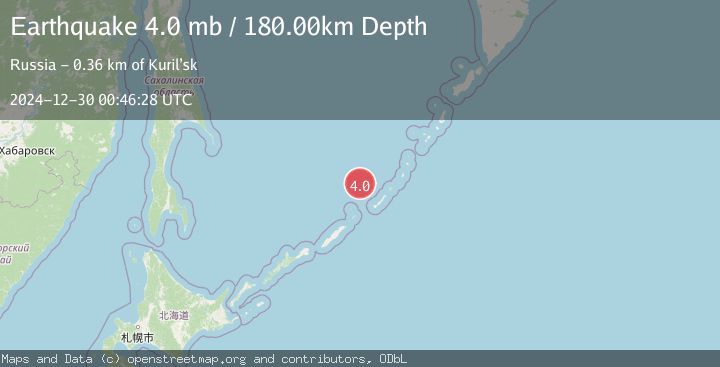 Map of KURIL ISLANDS