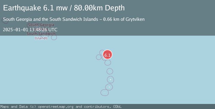 Map of SOUTH SANDWICH ISLANDS REGION