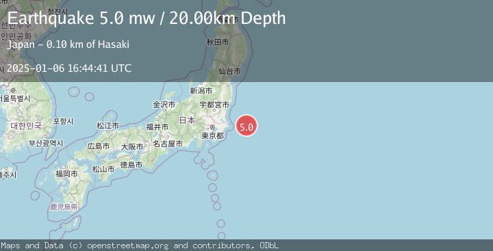 Map of NEAR EAST COAST OF HONSHU, JAPAN
