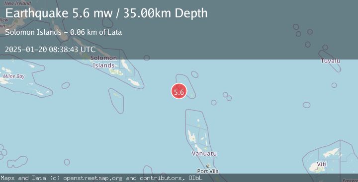 Map of SANTA CRUZ ISLANDS
