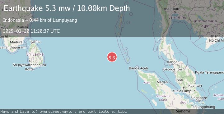 Map of NICOBAR ISLANDS, INDIA REGION