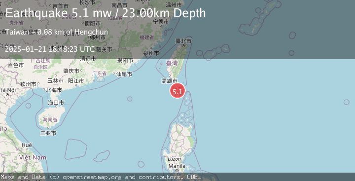 Map of TAIWAN REGION