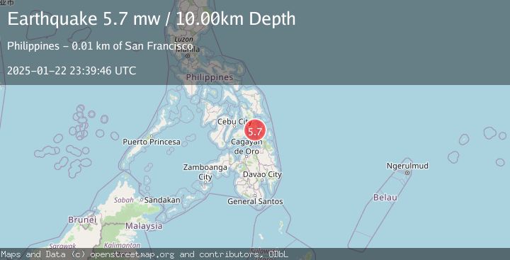 Map of LEYTE, PHILIPPINES