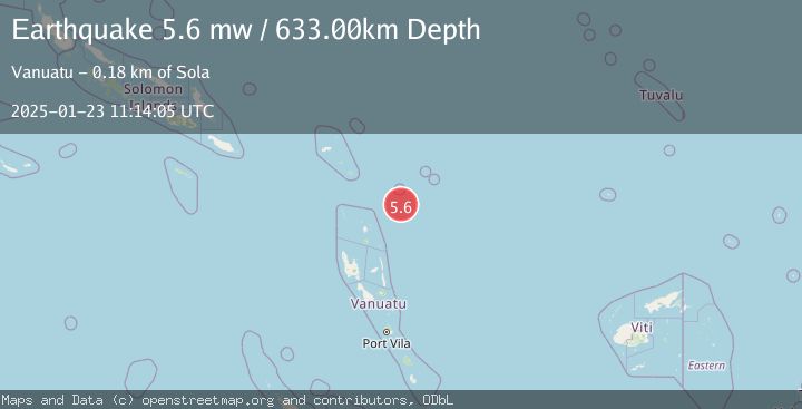 Map of SANTA CRUZ ISLANDS REGION