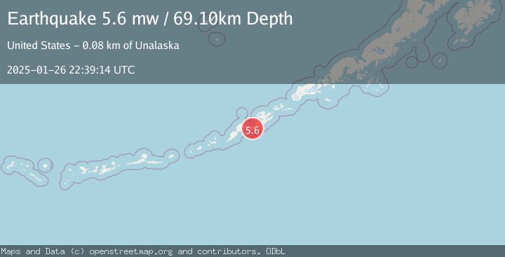 Map of FOX ISLANDS, ALEUTIAN ISLANDS