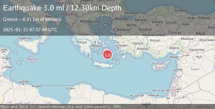 Map of DODECANESE ISLANDS, GREECE