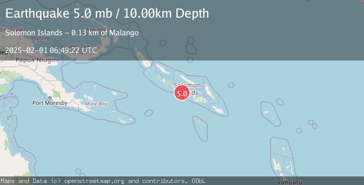 Map of SOLOMON ISLANDS