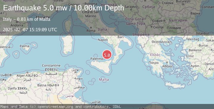 Map of SICILY, ITALY