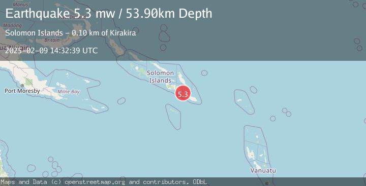 Map of SOLOMON ISLANDS