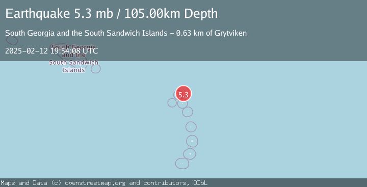 Map of SOUTH SANDWICH ISLANDS REGION