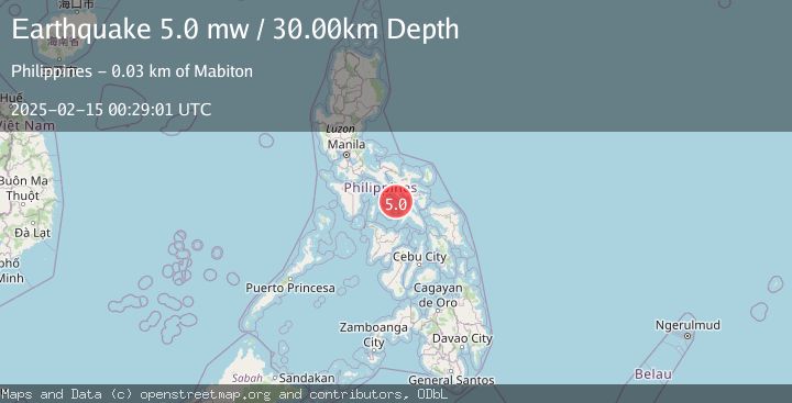 Map of SIBUYAN SEA, PHILIPPINES