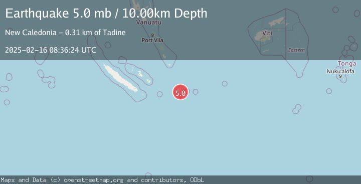 Map of SOUTHEAST OF LOYALTY ISLANDS