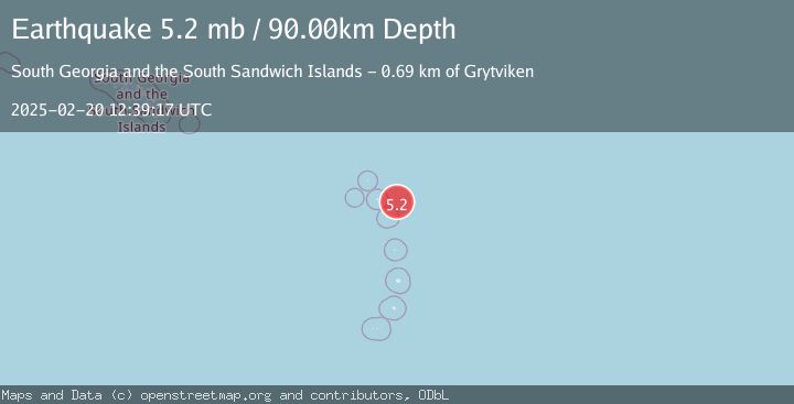 Map of SOUTH SANDWICH ISLANDS REGION