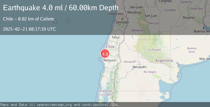 Map of BIO-BIO, CHILE