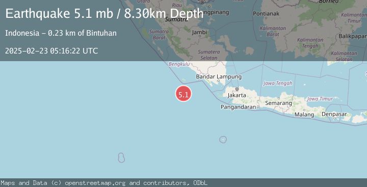 Map of SOUTHWEST OF SUMATRA, INDONESIA